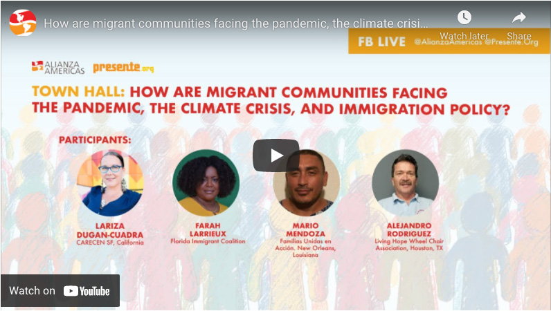 How are migrant communities facing the pandemic, the climate crisis, and immigration policy?