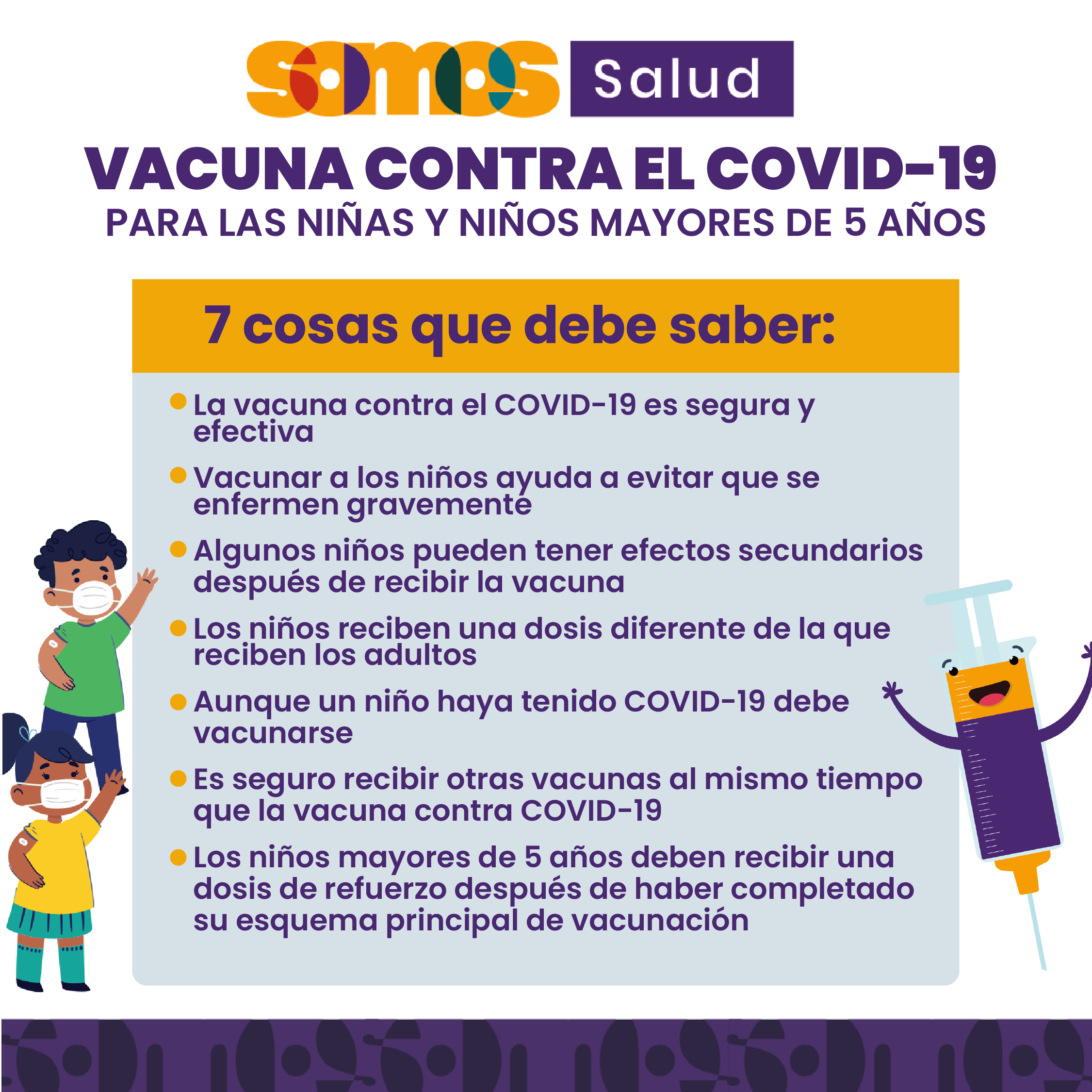 Vacuna contra el COVID-19 para las niñas y niños mayores de 5 años - Facebook 1
